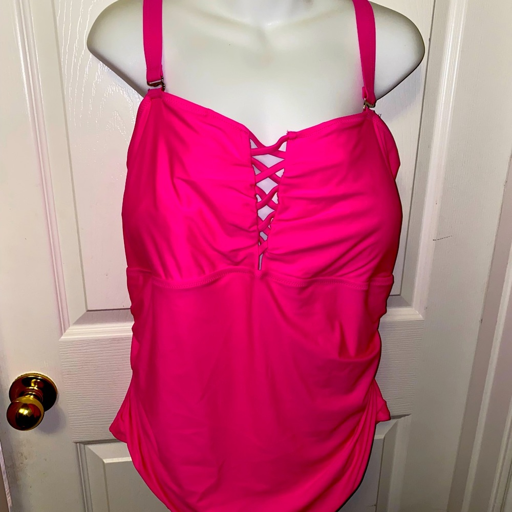Hot pink one piece